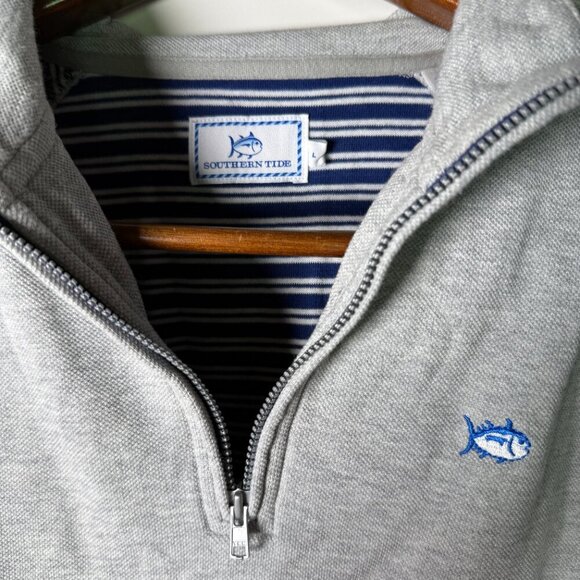 Southern Tide Long Sleeve Quarter Zip Women’s Golf Shirt Gray Size Large - Picture 1 of 11
